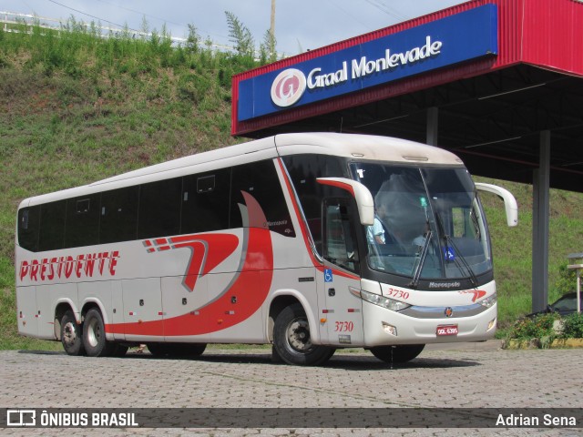 Viação Presidente 3730 na cidade de João Monlevade, Minas Gerais, Brasil, por Adrian Sena. Número da foto: #13022220.