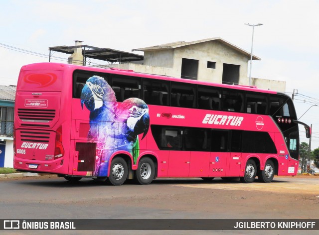 Eucatur - Empresa União Cascavel de Transportes e Turismo 6005 na cidade de Cascavel, Paraná, Brasil, por JGILBERTO KNIPHOFF. Número da foto: #13023422.
