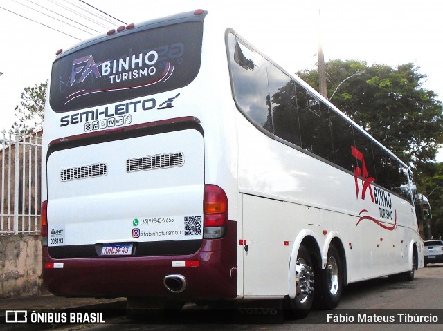 Fabinho Turismo 5482 na cidade de Três Corações, Minas Gerais, Brasil, por Fábio Mateus Tibúrcio. Número da foto: #13025696.