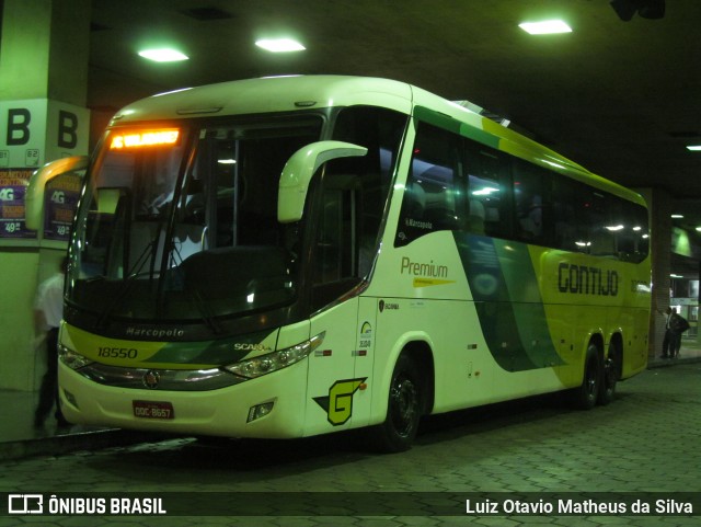 Empresa Gontijo de Transportes 18550 na cidade de Belo Horizonte, Minas Gerais, Brasil, por Luiz Otavio Matheus da Silva. Número da foto: #13026630.