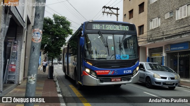 Next Mobilidade - ABC Sistema de Transporte 81.315 na cidade de São Caetano do Sul, São Paulo, Brasil, por Andarilho Paulista. Número da foto: #13025072.