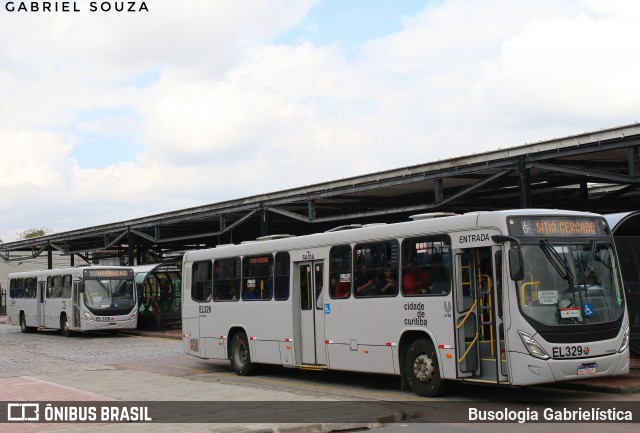 Auto Viação São José dos Pinhais EL329 na cidade de Curitiba, Paraná, Brasil, por Busologia Gabrielística. Número da foto: #13026256.