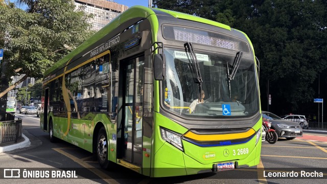 Viação Metrópole Paulista - Zona Leste 3 2669 na cidade de São Paulo, São Paulo, Brasil, por Leonardo Rocha. Número da foto: #13027076.