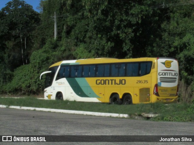 Empresa Gontijo de Transportes 21635 na cidade de Recife, Pernambuco, Brasil, por Jonathan Silva. Número da foto: #13025026.