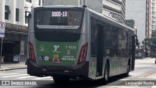 Viação Santa Brígida 1 1524 na cidade de São Paulo, São Paulo, Brasil, por Leonardo Rocha. Número da foto: #13027056.