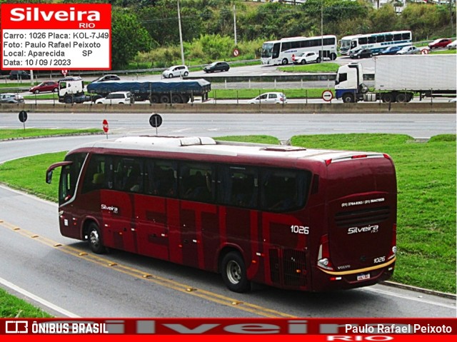 Silveira Rio Turismo 1026 na cidade de Aparecida, São Paulo, Brasil, por Paulo Rafael Peixoto. Número da foto: #13025931.