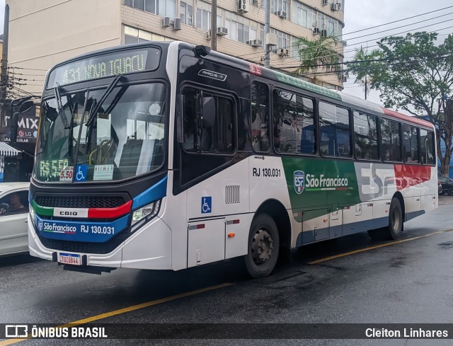 Expresso São Francisco RJ 130.031 na cidade de Nilópolis, Rio de Janeiro, Brasil, por Cleiton Linhares. Número da foto: #13025221.
