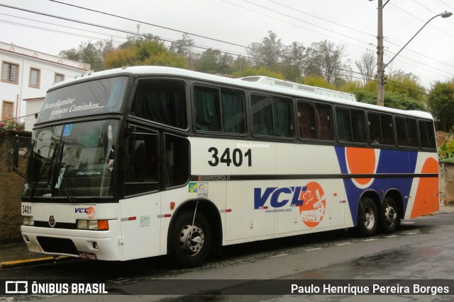 VCL - Viagens Carambeí 3401 na cidade de Aparecida, São Paulo, Brasil, por Paulo Henrique Pereira Borges. Número da foto: #13025923.
