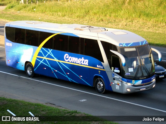 Viação Cometa 18519 na cidade de Canas, São Paulo, Brasil, por João Felipe. Número da foto: #13026657.