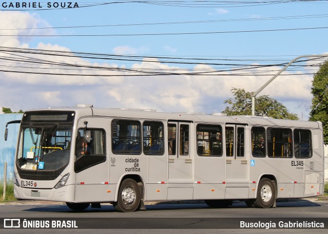 Auto Viação São José dos Pinhais EL345 na cidade de Curitiba, Paraná, Brasil, por Busologia Gabrielística. Número da foto: #13026226.