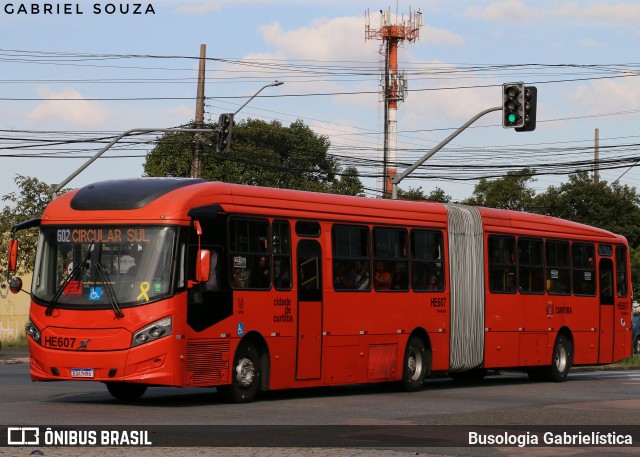 Auto Viação Redentor HE607 na cidade de Curitiba, Paraná, Brasil, por Busologia Gabrielística. Número da foto: #13026210.