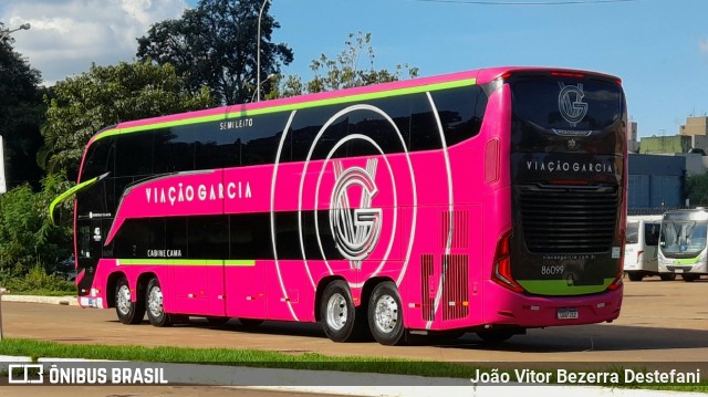 Viação Garcia 86099 na cidade de Maringá, Paraná, Brasil, por João Vitor Bezerra Destefani. Número da foto: #13029584.