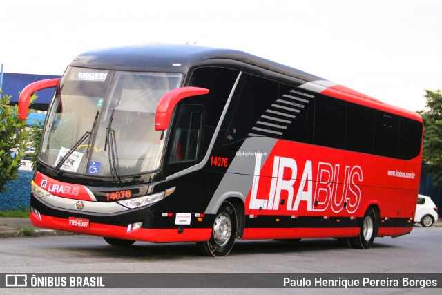 Lirabus 14076 na cidade de São Paulo, São Paulo, Brasil, por Paulo Henrique Pereira Borges. Número da foto: #13030408.