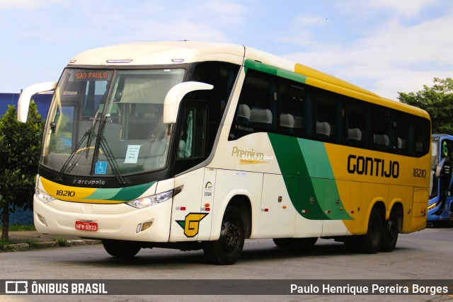 Empresa Gontijo de Transportes 18210 na cidade de São Paulo, São Paulo, Brasil, por Paulo Henrique Pereira Borges. Número da foto: #13030380.
