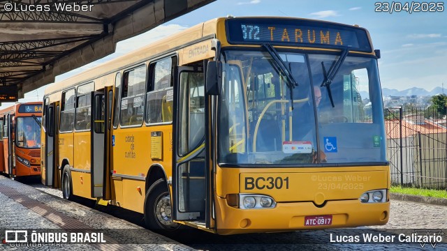 Transporte Coletivo Glória BC301 na cidade de Curitiba, Paraná, Brasil, por Lucas Weber Calizario. Número da foto: #13027884.