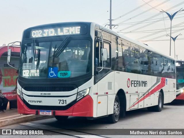Viação Fervima 731 na cidade de Taboão da Serra, São Paulo, Brasil, por Matheus Neri dos Santos. Número da foto: #13029362.