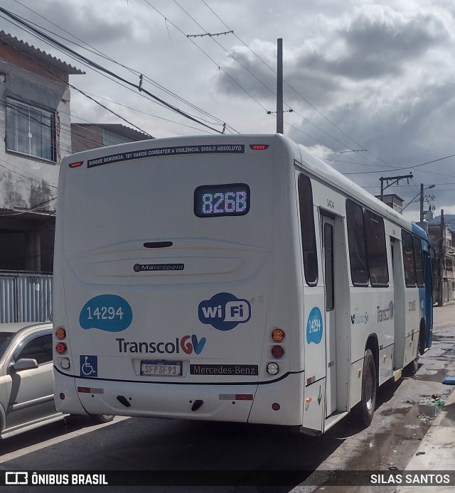 Serramar Transporte Coletivo 14294 na cidade de Serra, Espírito Santo, Brasil, por SILAS SANTOS. Número da foto: #13027564.