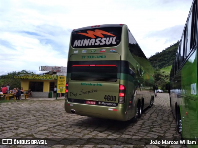 MinasSul - Minastur - Viação Minas Tour 4600 na cidade de Passa Quatro, Minas Gerais, Brasil, por João Marcos William. Número da foto: #13027500.