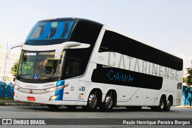 Auto Viação Catarinense 3723 na cidade de São Paulo, São Paulo, Brasil, por Paulo Henrique Pereira Borges. Número da foto: #13028097.