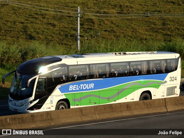 Bel-Tour Transportes e Turismo 324 na cidade de Canas, São Paulo, Brasil, por João Felipe. Número da foto: #13028966.