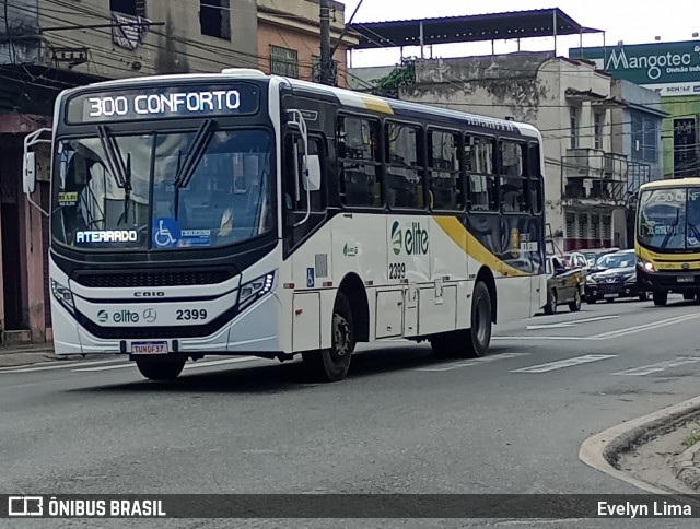 Viação Elite 2399 na cidade de Volta Redonda, Rio de Janeiro, Brasil, por Evelyn Lima. Número da foto: #13029051.
