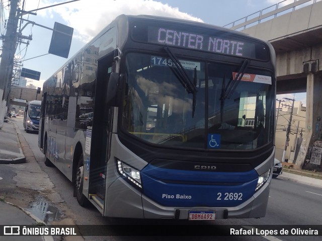 Sambaíba Transportes Urbanos 2 2692 na cidade de São Paulo, São Paulo, Brasil, por Rafael Lopes de Oliveira. Número da foto: #13028030.