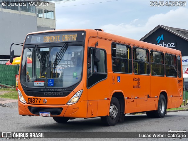 Transporte Coletivo Glória BI877 na cidade de Curitiba, Paraná, Brasil, por Lucas Weber Calizario. Número da foto: #13029497.