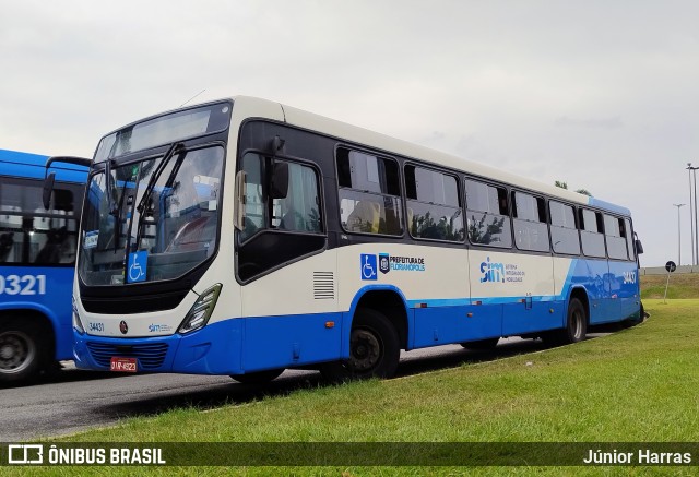 Transporte Coletivo Estrela 34431 na cidade de Florianópolis, Santa Catarina, Brasil, por Júnior Harras. Número da foto: #13027836.