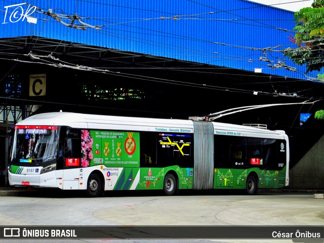 Next Mobilidade - ABC Sistema de Transporte 8187 na cidade de Diadema, São Paulo, Brasil, por César Ônibus. Número da foto: #13029751.