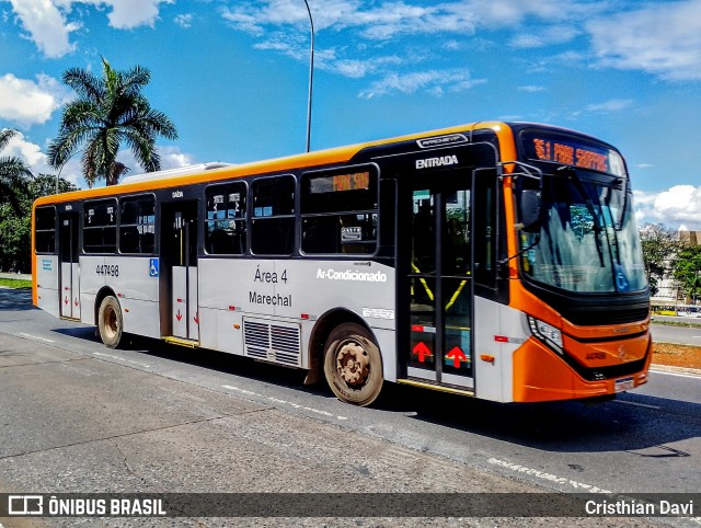 Auto Viação Marechal Brasília 447498 na cidade de Brasília, Distrito Federal, Brasil, por Cristhian Davi. Número da foto: #13027627.