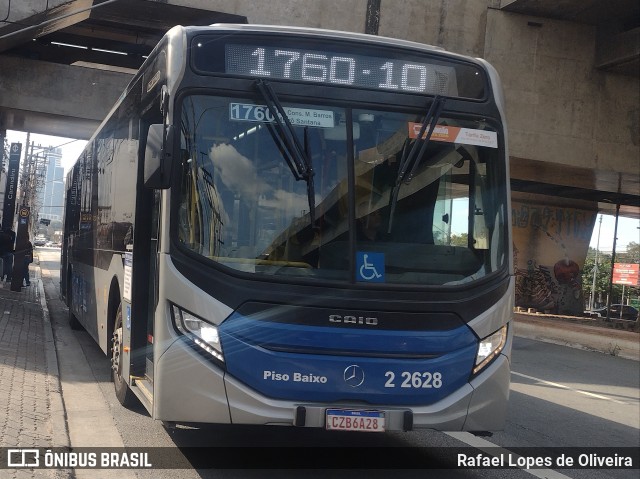 Sambaíba Transportes Urbanos 2 2628 na cidade de São Paulo, São Paulo, Brasil, por Rafael Lopes de Oliveira. Número da foto: #13028038.