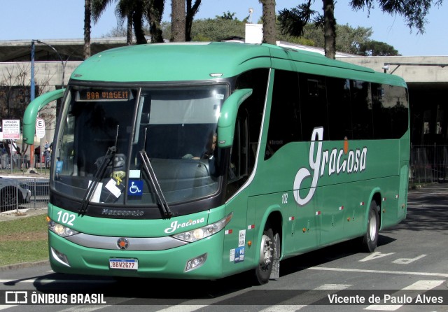 Viação Graciosa 102 na cidade de Curitiba, Paraná, Brasil, por Vicente de Paulo Alves. Número da foto: #13030506.