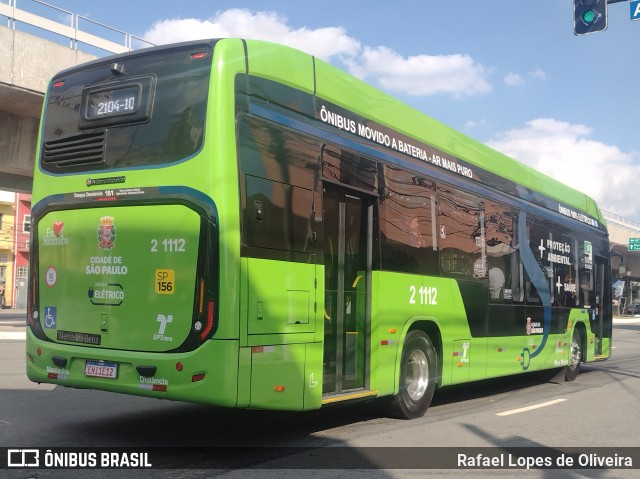 Sambaíba Transportes Urbanos 2 1112 na cidade de São Paulo, São Paulo, Brasil, por Rafael Lopes de Oliveira. Número da foto: #13030084.