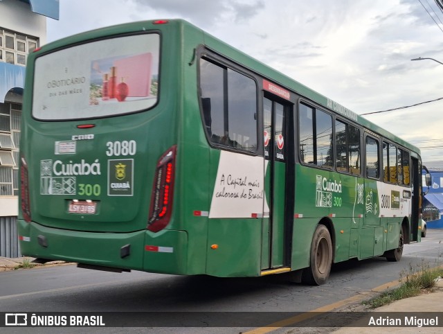 Expresso Caribus Transportes 3080 na cidade de Cuiabá, Mato Grosso, Brasil, por Adrian Miguel. Número da foto: #13028103.