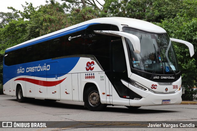 Viação São Cristóvão 3010 na cidade de Tietê, São Paulo, Brasil, por Javier Vargas Candia. Número da foto: #13030427.