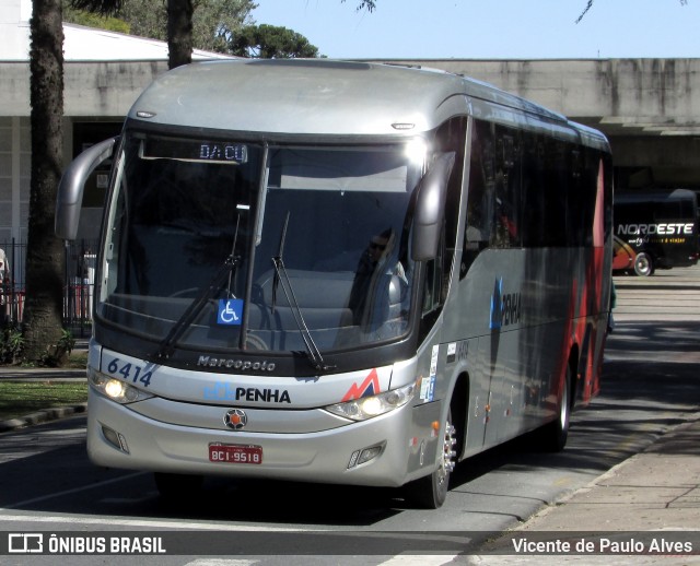 Empresa de Ônibus Nossa Senhora da Penha 6414 na cidade de Curitiba, Paraná, Brasil, por Vicente de Paulo Alves. Número da foto: #13028147.