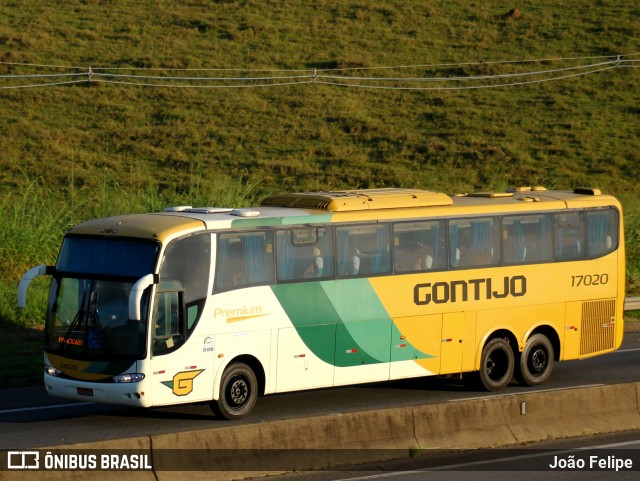 Empresa Gontijo de Transportes 17020 na cidade de Canas, São Paulo, Brasil, por João Felipe. Número da foto: #13029084.