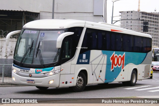 Auto Viação 1001 RJ 108.267 na cidade de Rio de Janeiro, Rio de Janeiro, Brasil, por Paulo Henrique Pereira Borges. Número da foto: #13095683.