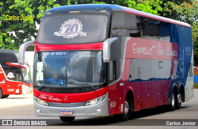 Expresso São Luiz 8020 na cidade de Goiânia, Goiás, Brasil, por Carlos Júnior. Número da foto: #13095051.