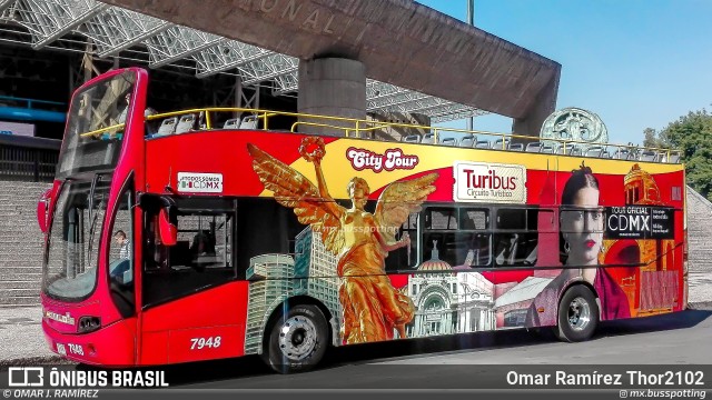 Turibus 7948 na cidade de Cuauhtémoc, Ciudad de México, México, por Omar Ramírez Thor2102. Número da foto: #13095278.