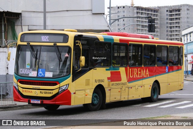 Auto Viação Jurema RJ 120.042 na cidade de Rio de Janeiro, Rio de Janeiro, Brasil, por Paulo Henrique Pereira Borges. Número da foto: #13095640.