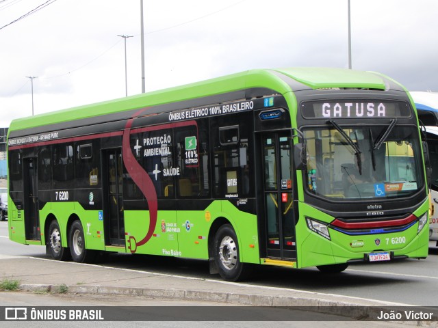 Viação Gatusa Transportes Urbanos 7 6200 na cidade de São Paulo, São Paulo, Brasil, por João Victor. Número da foto: #13095665.