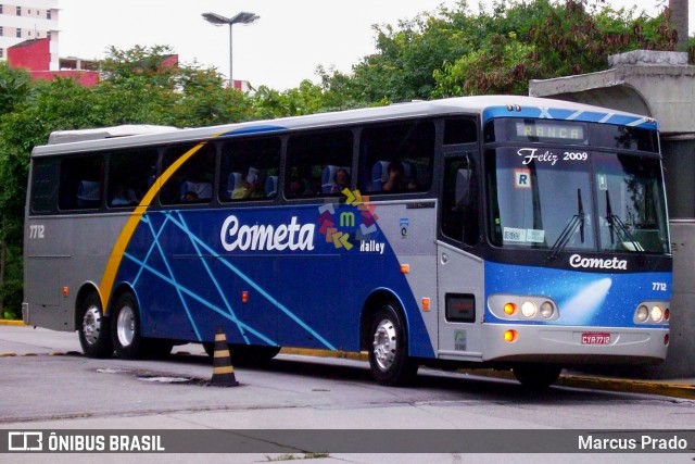 Viação Cometa 7712 na cidade de São Paulo, São Paulo, Brasil, por Marcus Prado. Número da foto: #13095198.