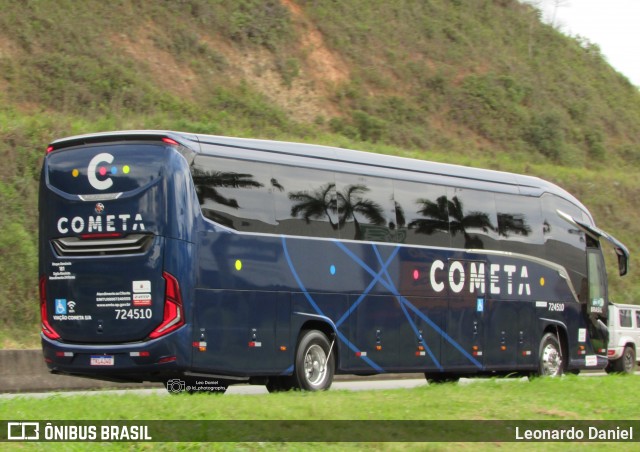 Viação Cometa 724510 na cidade de Juiz de Fora, Minas Gerais, Brasil, por Leonardo Daniel. Número da foto: #13093750.