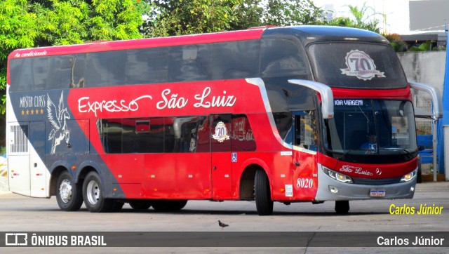 Expresso São Luiz 8020 na cidade de Goiânia, Goiás, Brasil, por Carlos Júnior. Número da foto: #13095055.