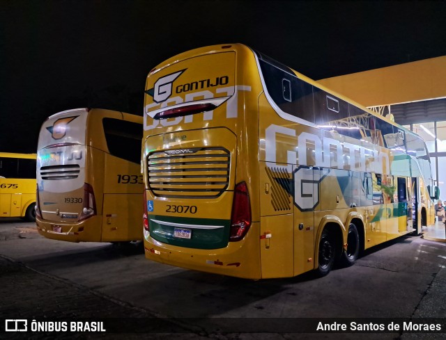 Empresa Gontijo de Transportes 23070 na cidade de Perdões, Minas Gerais, Brasil, por Andre Santos de Moraes. Número da foto: #13093500.