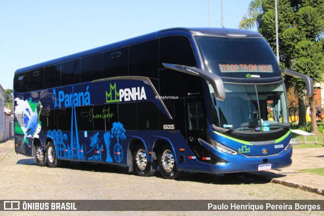 Empresa de Ônibus Nossa Senhora da Penha 65005 na cidade de Lapa, Paraná, Brasil, por Paulo Henrique Pereira Borges. Número da foto: #13095573.