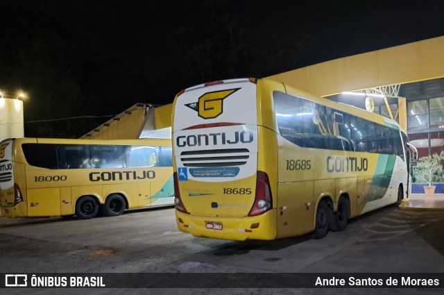 Empresa Gontijo de Transportes 18685 na cidade de Perdões, Minas Gerais, Brasil, por Andre Santos de Moraes. Número da foto: #13093504.