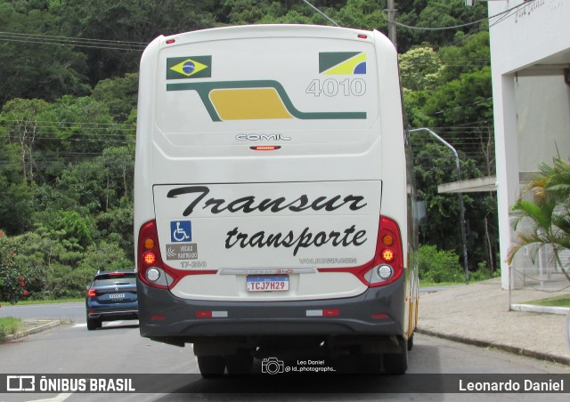 Transur - Transporte Rodoviário Mansur 4010 na cidade de Juiz de Fora, Minas Gerais, Brasil, por Leonardo Daniel. Número da foto: #13093804.