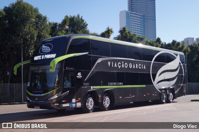 Viação Garcia 90001 na cidade de Curitiba, Paraná, Brasil, por Diogo Viec. Número da foto: #13093876.